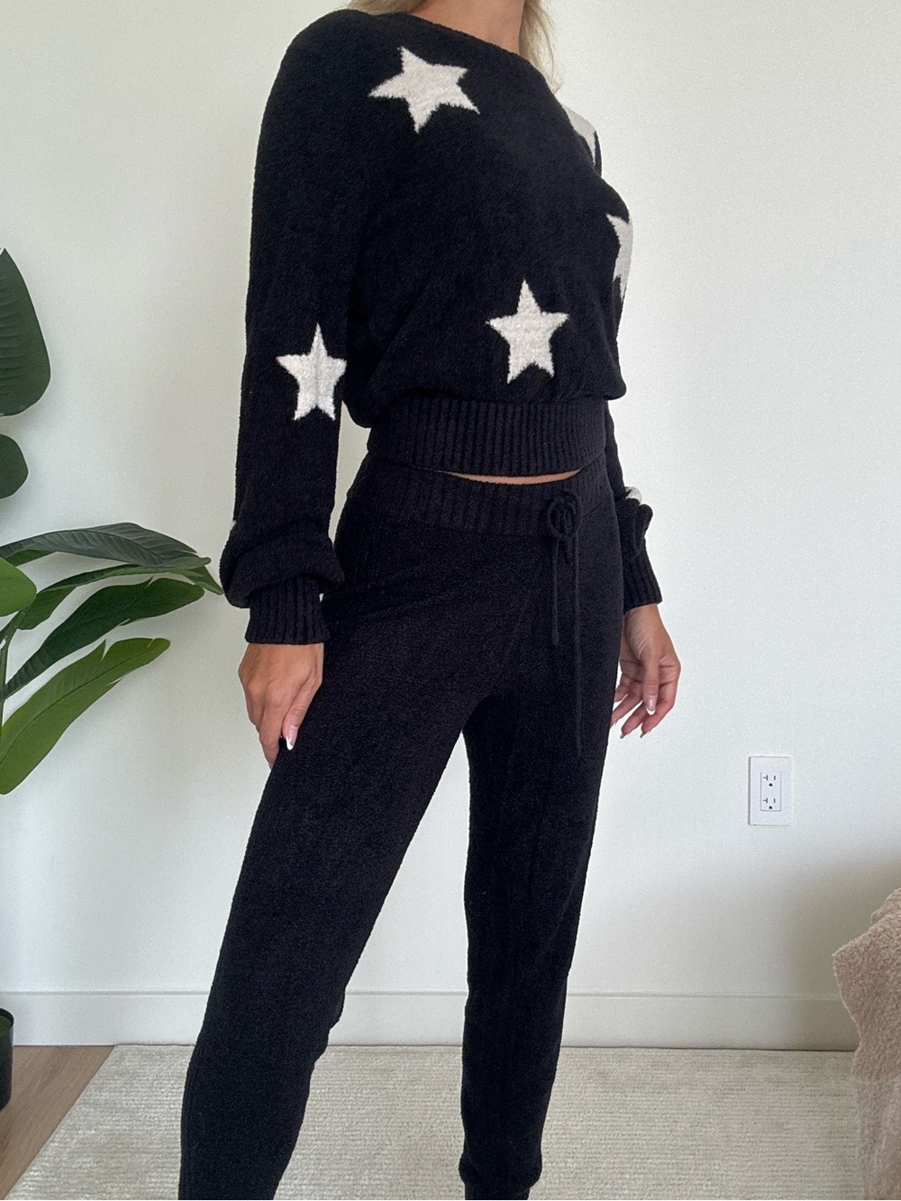Spiritual Gangster Cozy Star Knit Jogger Set
